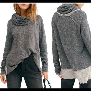 Free People cowl neck.